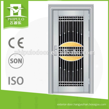 2017 Luxury design stainless steel door with low price